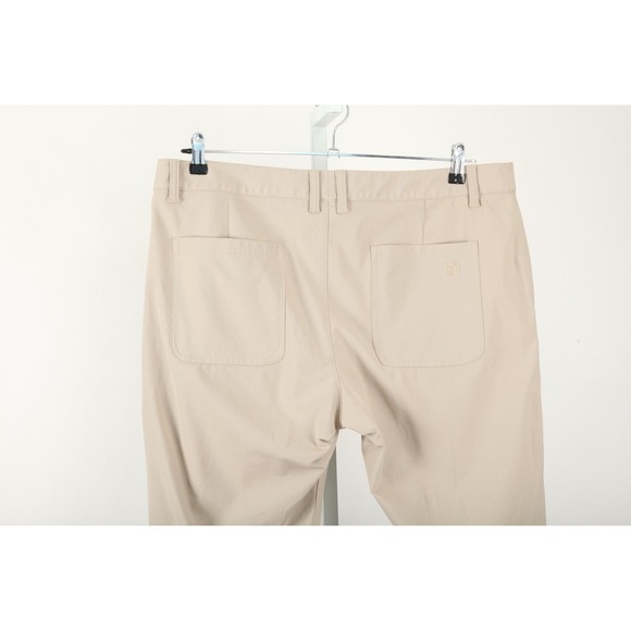 FootJoy Pants Mens 38x30 Beige Performance Golf Stretch Polyester Chino - Picture 5 of 16